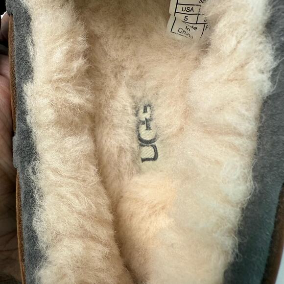 New UGG DAKOTA Moccasin Indoor/Outdoor Slippers 5612 PEWTER GREY Women’s Size 5 - Picture 7 of 11